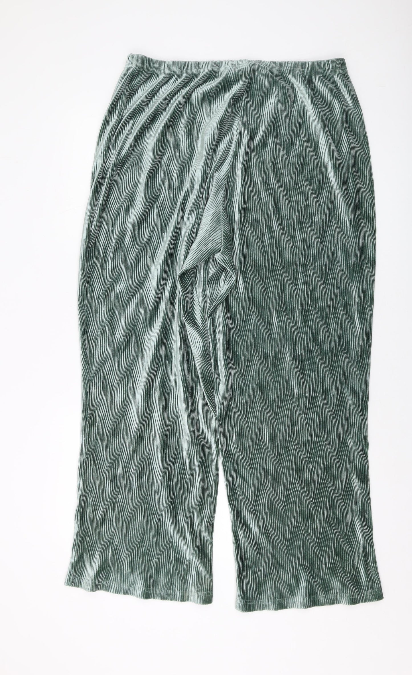 Womens UK Size 16 ASOS Regular Fit  Green Trousers
