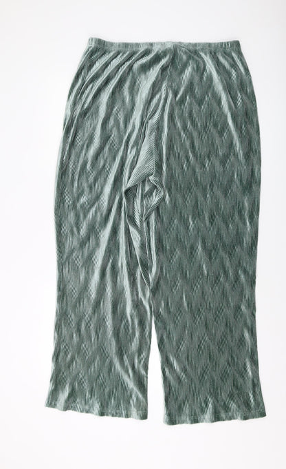 Womens UK Size 16 ASOS Regular Fit  Green Trousers