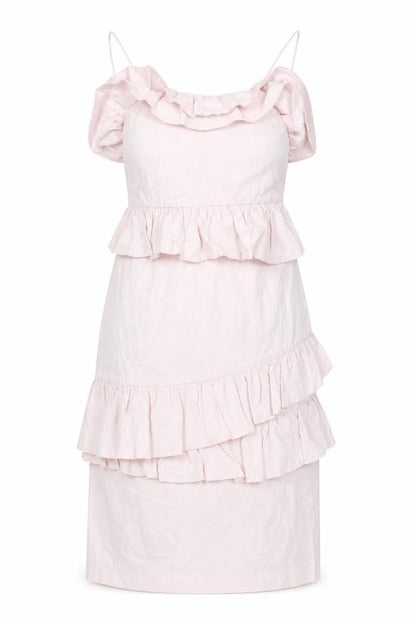 H&M Womens Pink Viscose Sheath Size 10 Square Neck Pullover