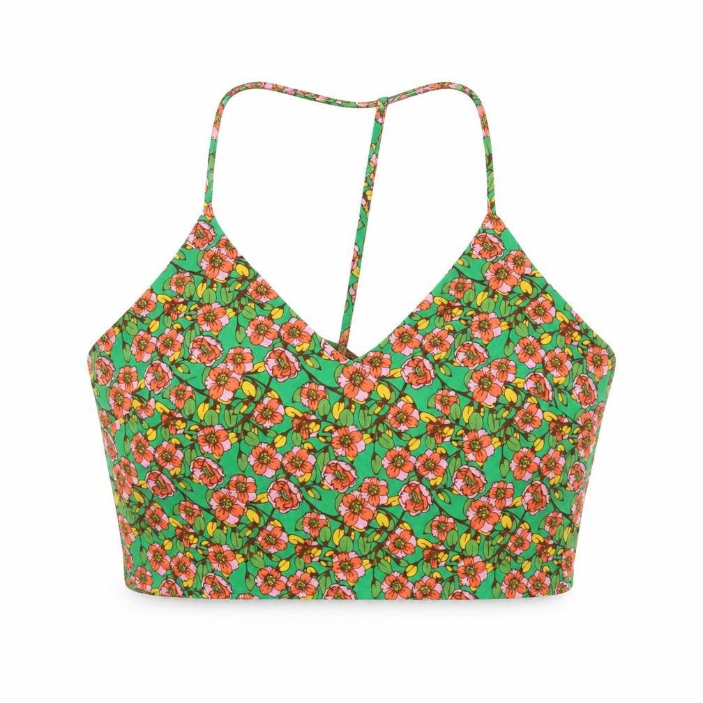 Womens UK Size 14 Nasty Gal Green Cropped Tank