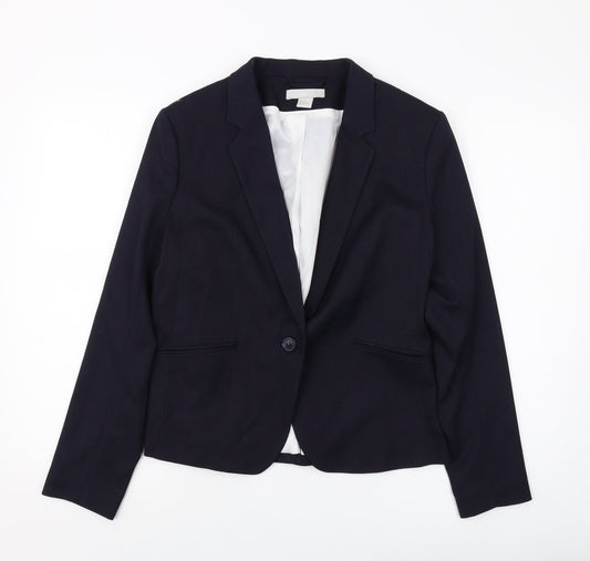 Womens UK Size 14 H&M Blue Jacket