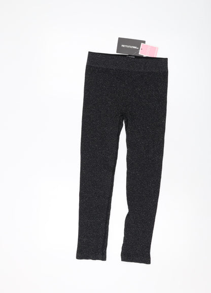 Womens UK Size M PRETTYLITTLETHING  Capri Black Leggings