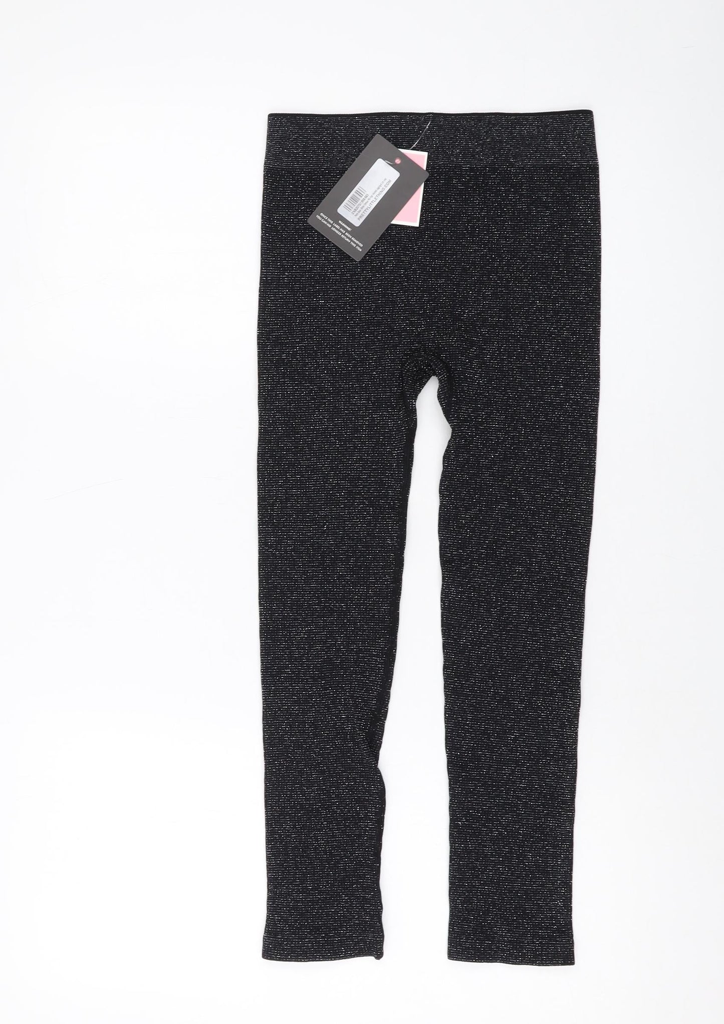Womens UK Size M PRETTYLITTLETHING  Capri Black Leggings