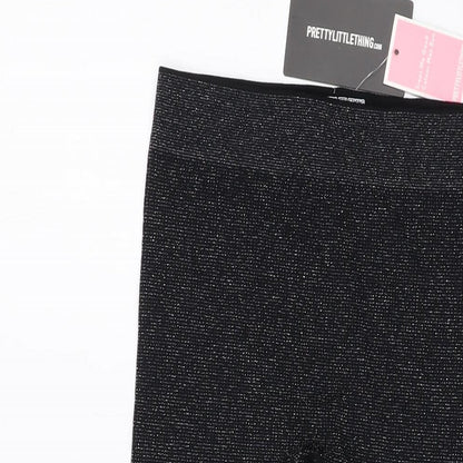 Womens UK Size M PRETTYLITTLETHING  Capri Black Leggings