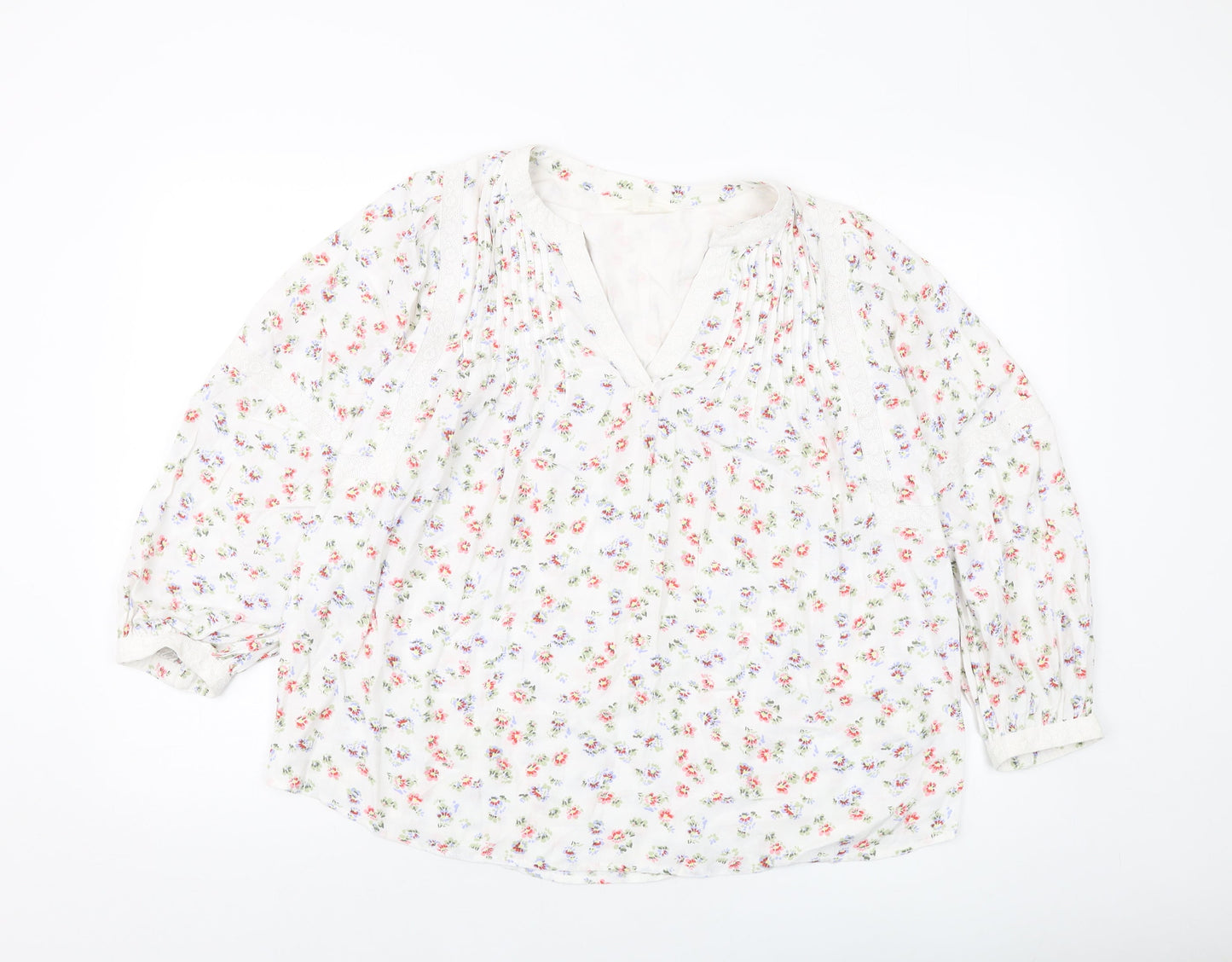 Womens UK Size 8 Per Una White Basic Blouse