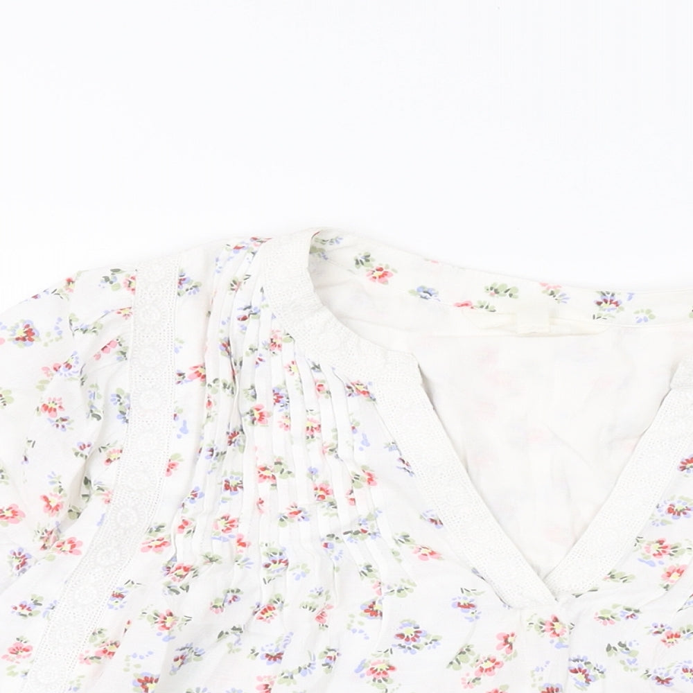 Womens UK Size 8 Per Una White Basic Blouse