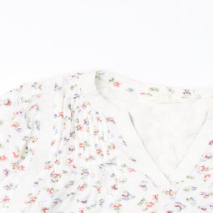 Womens UK Size 8 Per Una White Basic Blouse
