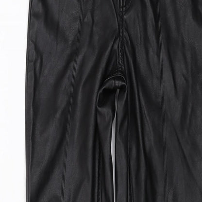 Womens UK Size 6 H&M Regular Fit  Black Trousers