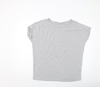 Womens UK Size M JoJo Maman Bébé Grey Basic T-Shirt