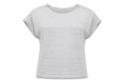 Womens UK Size M JoJo Maman Bébé Grey Basic T-Shirt