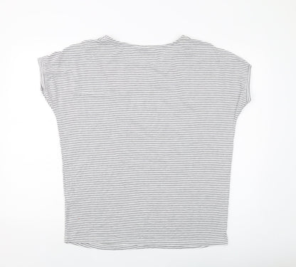 Womens UK Size M JoJo Maman Bébé Grey Basic T-Shirt