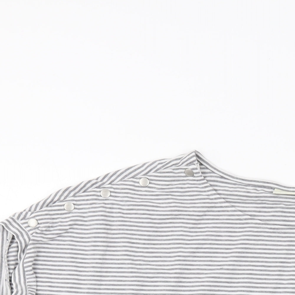 Womens UK Size M JoJo Maman Bébé Grey Basic T-Shirt