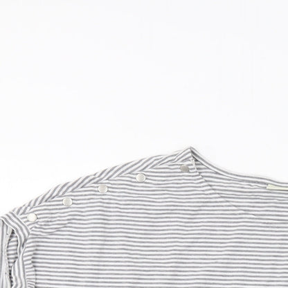 Womens UK Size M JoJo Maman Bébé Grey Basic T-Shirt