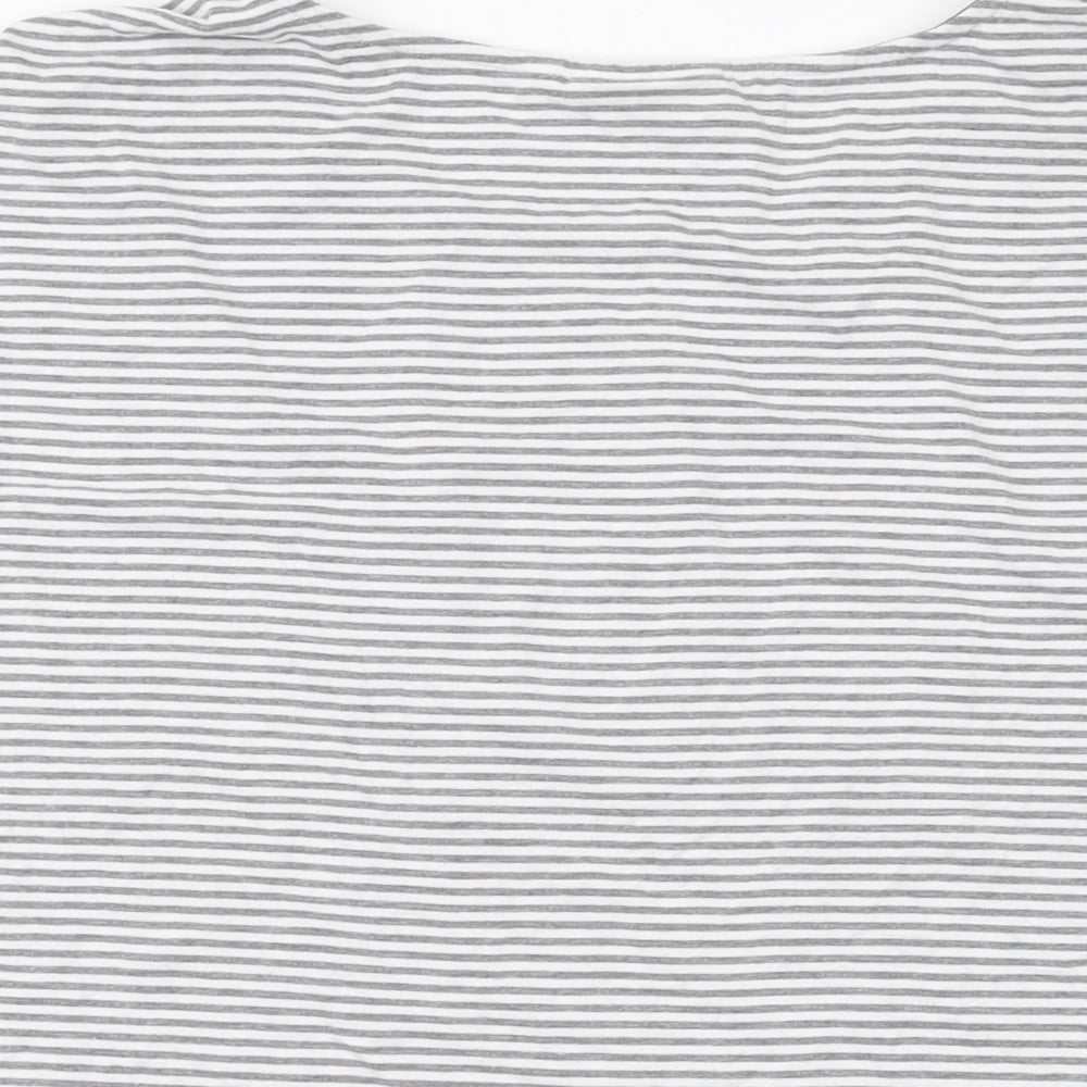 Womens UK Size M JoJo Maman Bébé Grey Basic T-Shirt