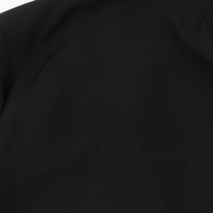 Boohoo Womens Black Jacket Size 12 Button