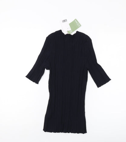 Womens UK Size XS H&M Blue Pullover Jumper