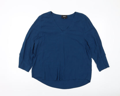 Womens UK Size 12 Object Blue Basic Blouse