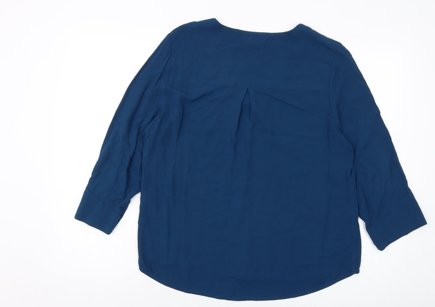 Womens UK Size 12 Object Blue Basic Blouse