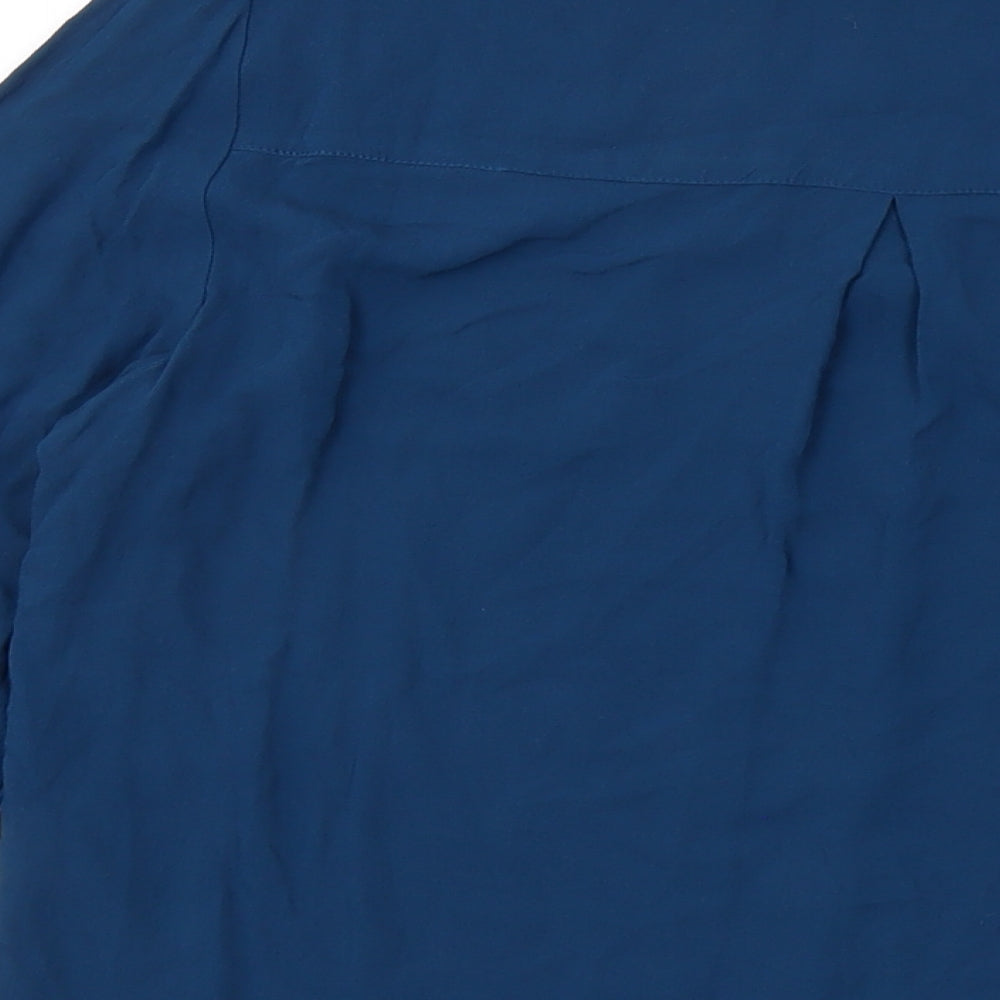 Womens UK Size 12 Object Blue Basic Blouse
