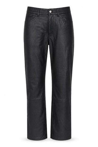 H&M Womens Black Polyester Trousers Size 10 L26 in Regular Button