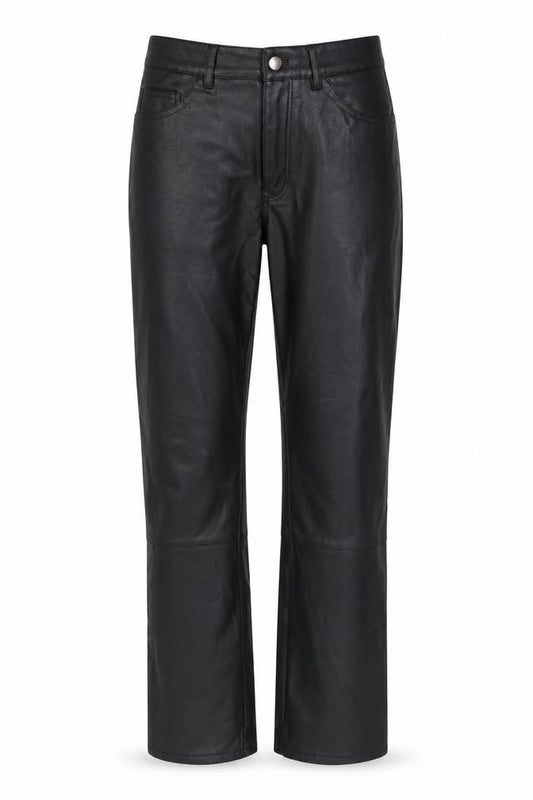 H&,M Womens Black Polyester Trousers Size 10 L26 in Regular Button