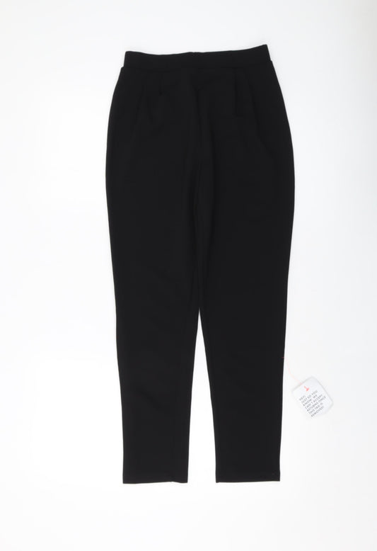 Womens UK Size 8 ASOS Regular Fit  Black Trousers