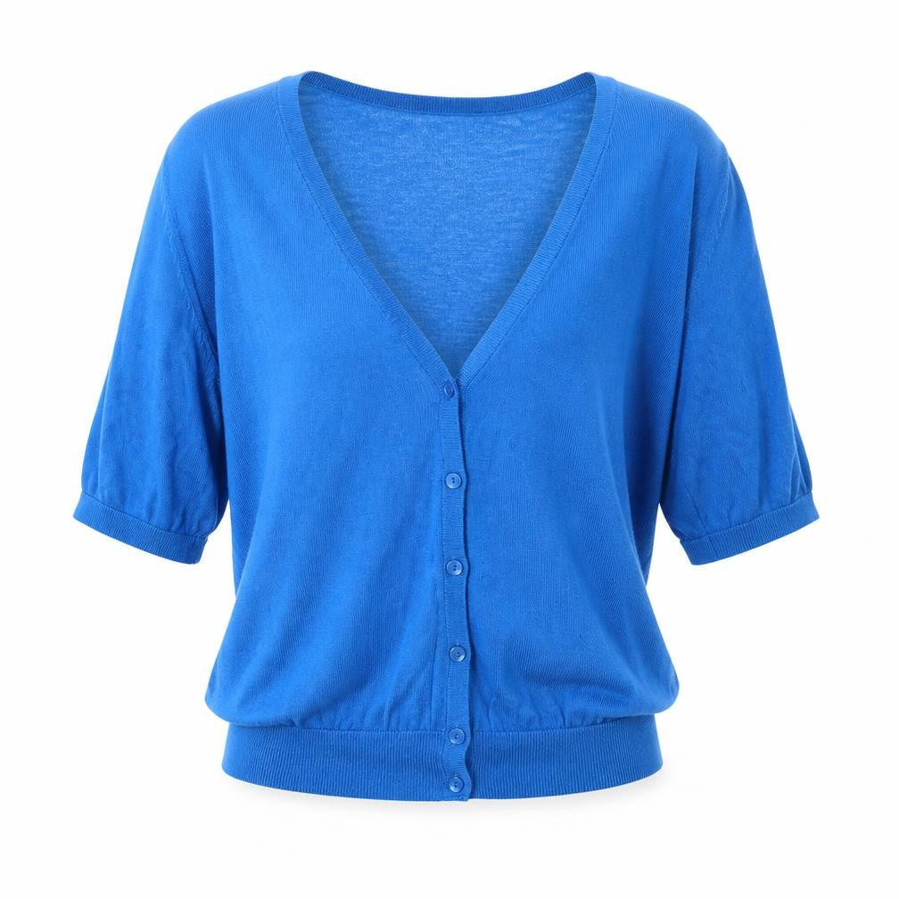 Womens UK Size L H&M Blue Shrug Jumper