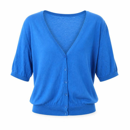 Womens UK Size L H&M Blue Shrug Jumper