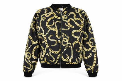 Womens UK Size XS H&M Black Bomber Jacket
