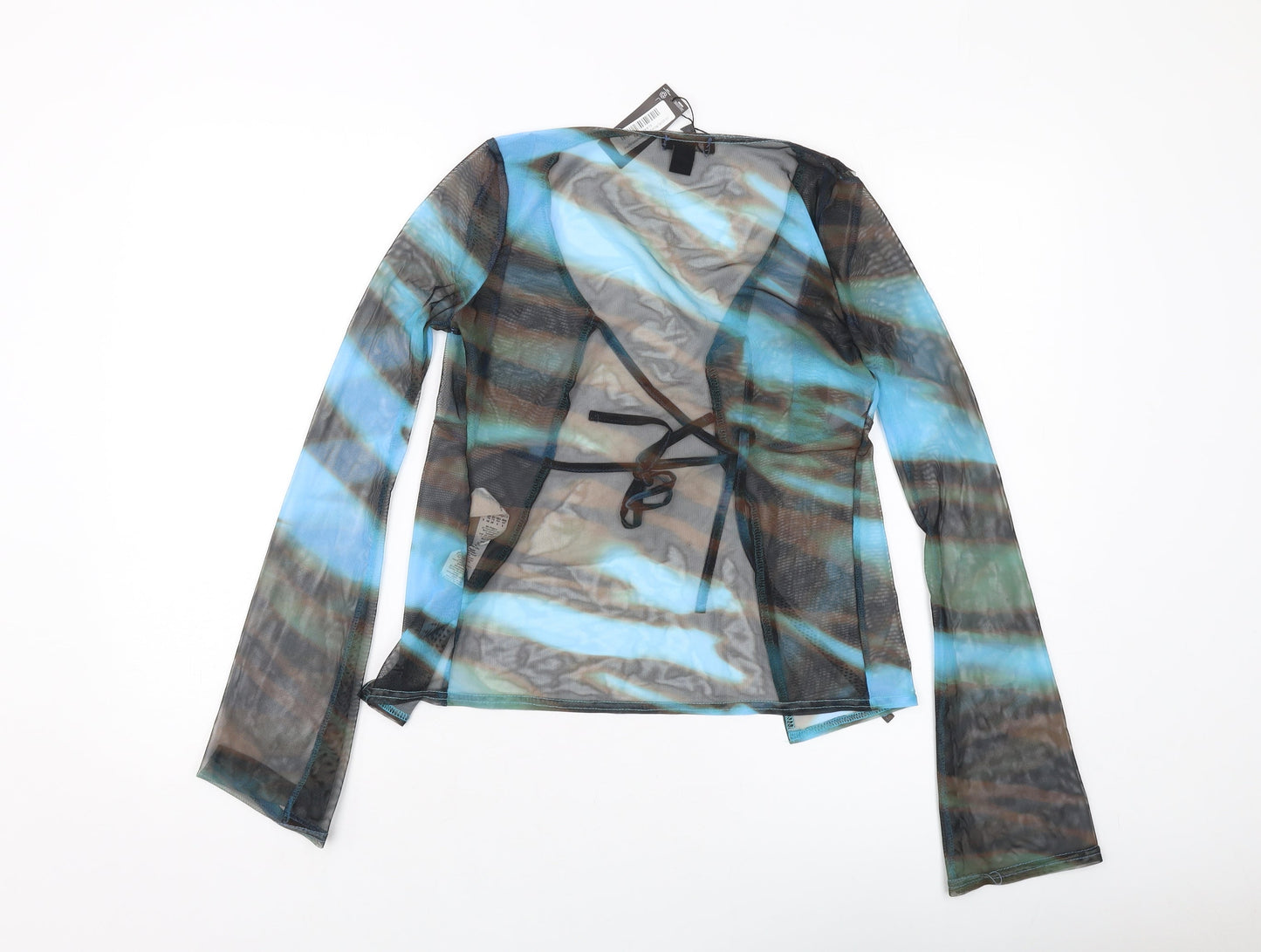 Womens UK Size 8 PRETTYLITTLETHING Multicoloured Kimono Blouse