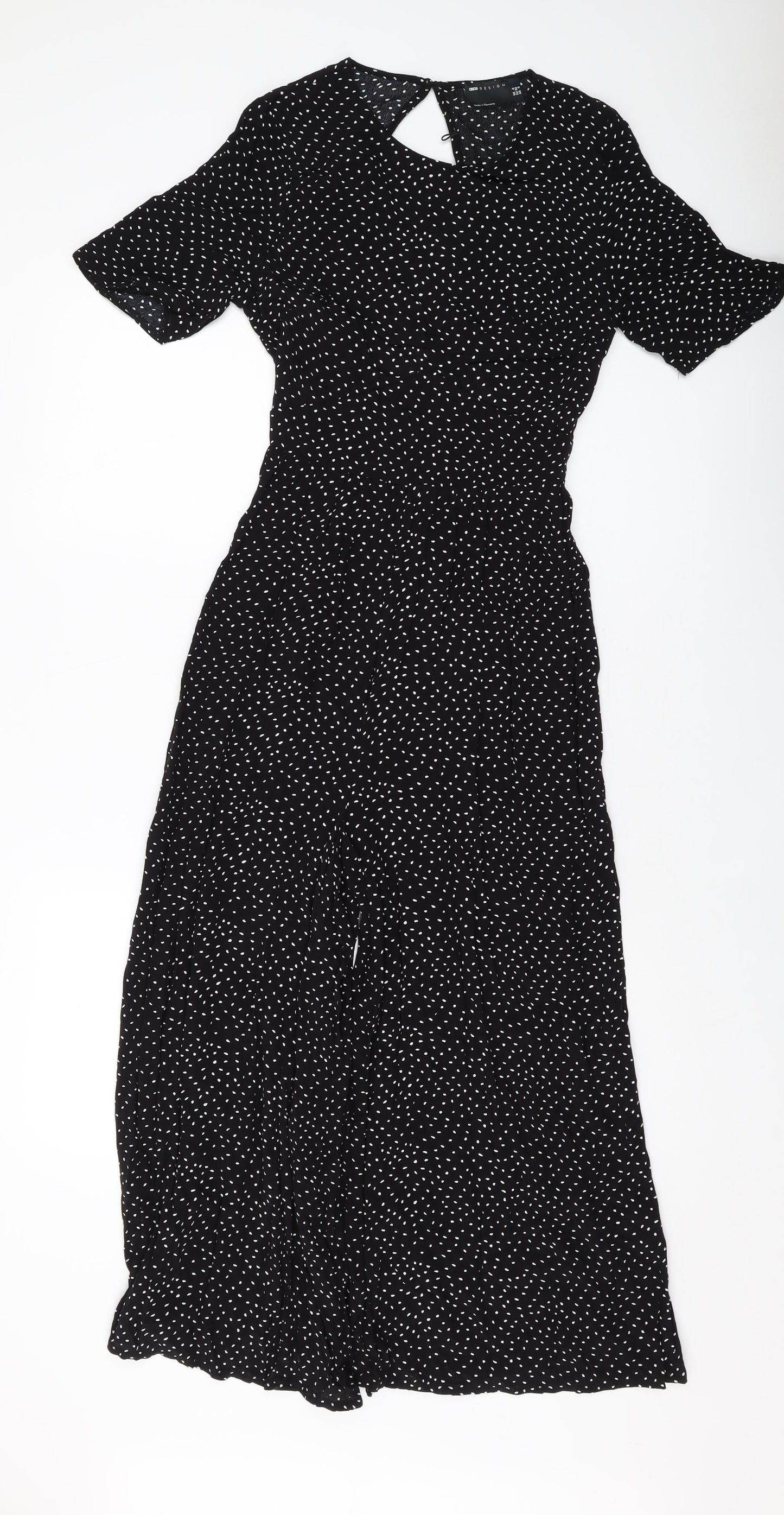 Womens UK Size 4 ASOS One-Piece Black Jumpsuit