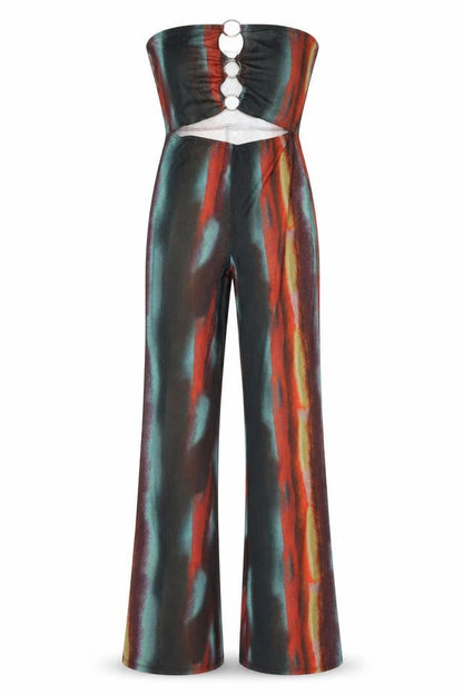 Womens UK Size 8 PRETTYLITTLETHING One-Piece Multicoloured Jumpsuit