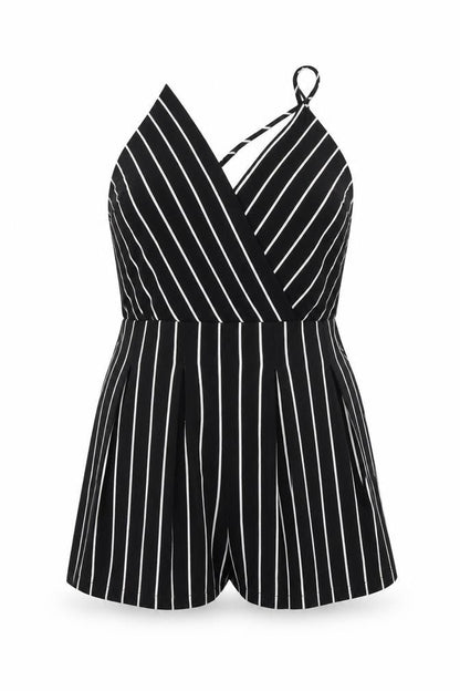 Womens UK Size 18 Cameo Rose One-Piece Black Playsuit