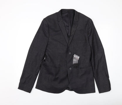 Mens UK Size 38 H&M Regular Grey Suit Jacket