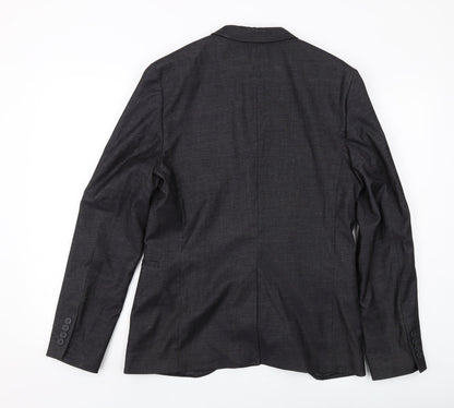 Mens UK Size 38 H&M Regular Grey Suit Jacket