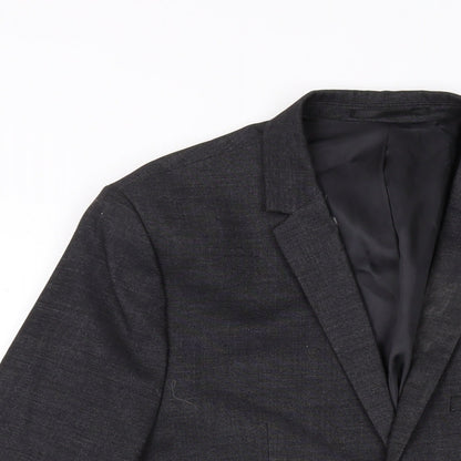 Mens UK Size 38 H&M Regular Grey Suit Jacket