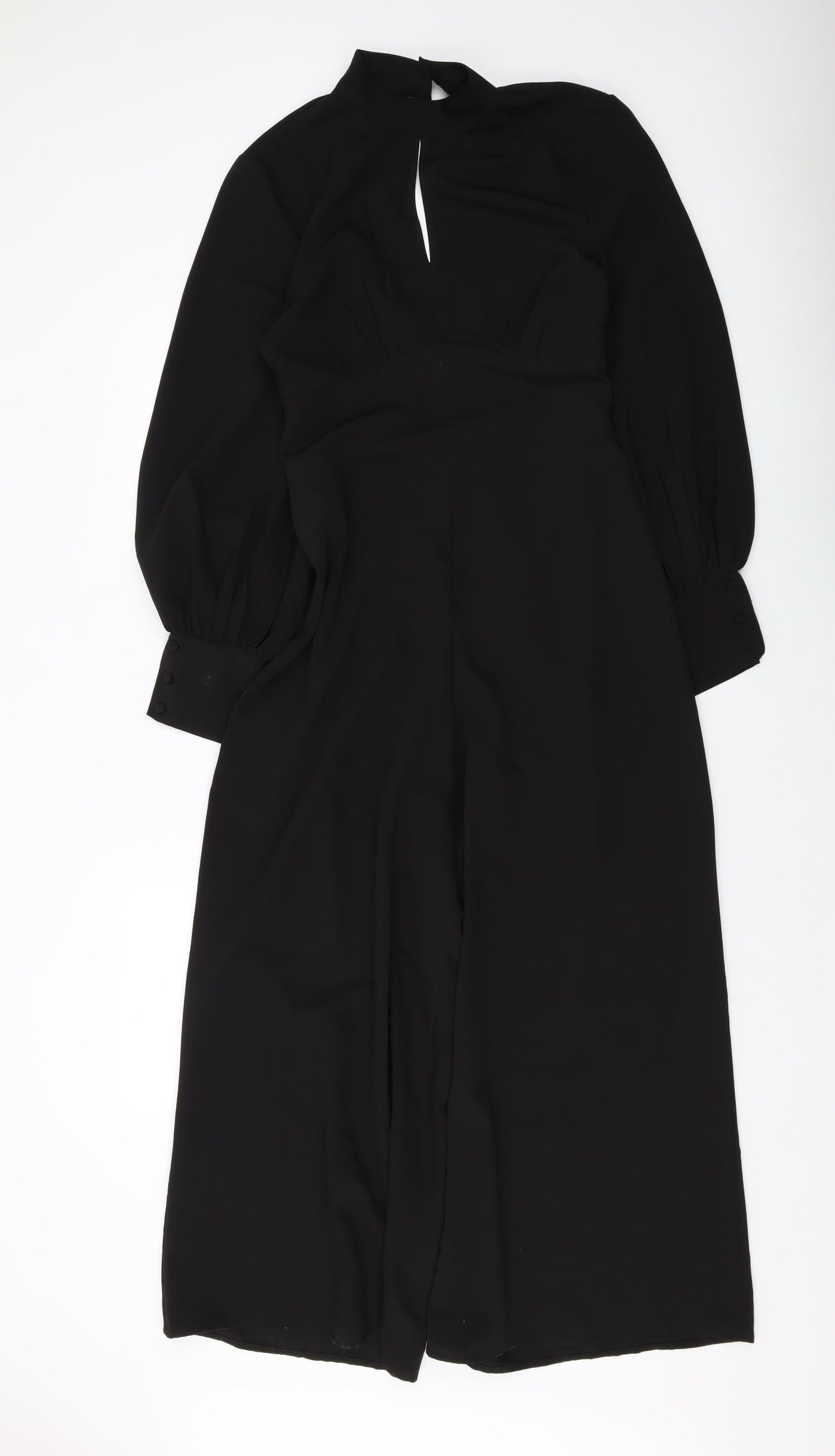 Womens UK Size 10 ASOS One-Piece Black Jumpsuit