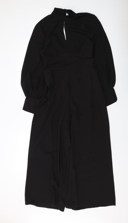 Womens UK Size 10 ASOS One-Piece Black Jumpsuit