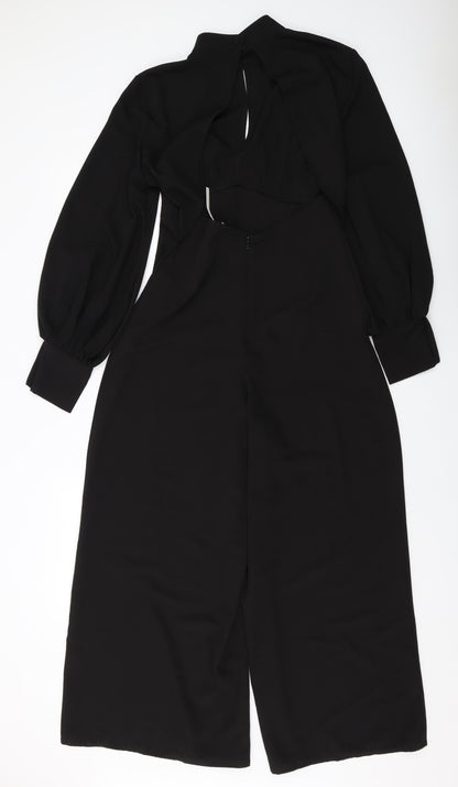 Womens UK Size 10 ASOS One-Piece Black Jumpsuit