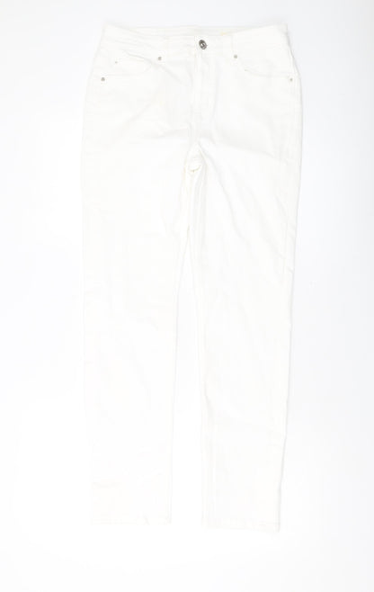 Womens UK Size 12 Marks and Spencer Slim Fit Skinny Ivory Jeans
