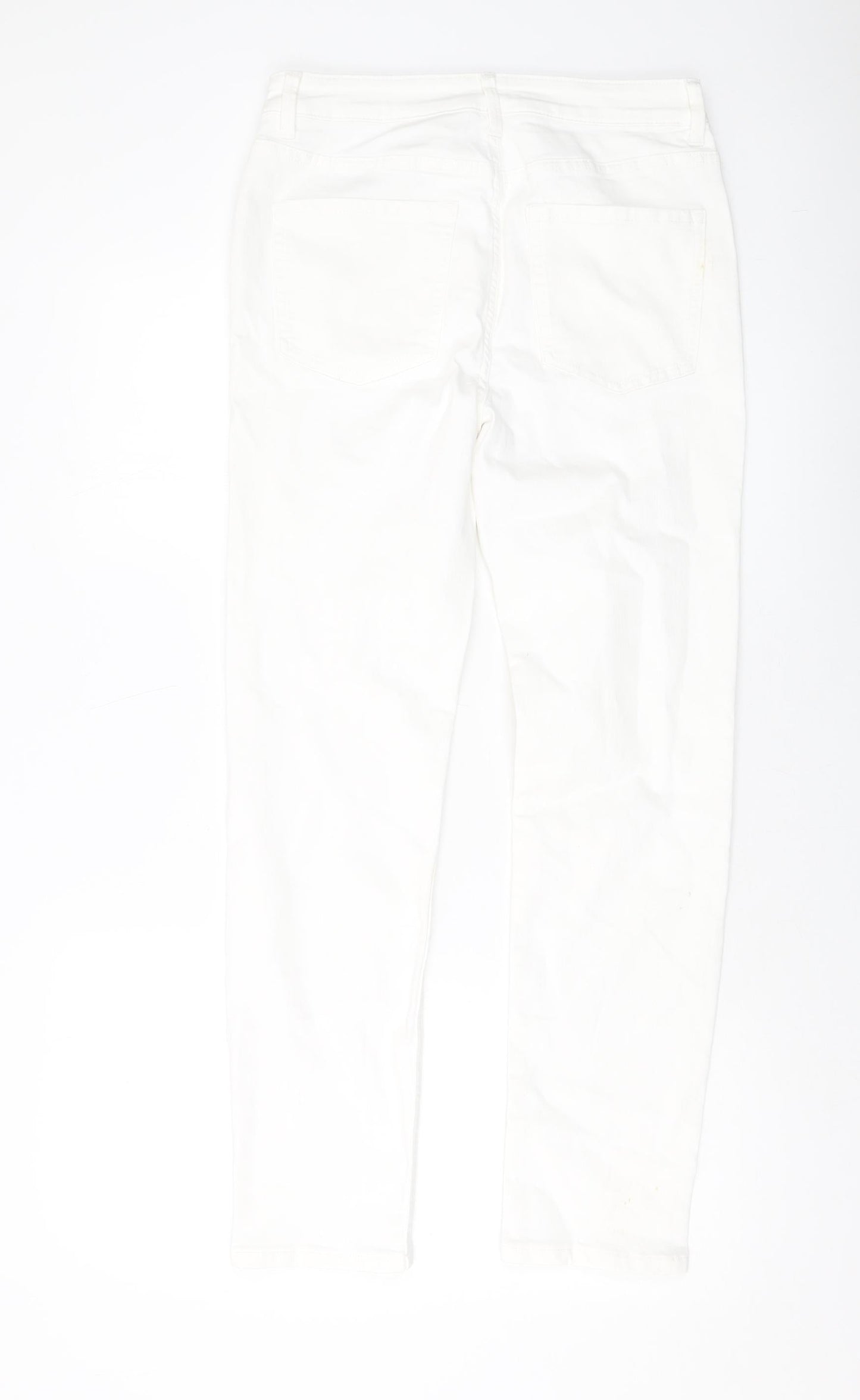 Womens UK Size 12 Marks and Spencer Slim Fit Skinny Ivory Jeans
