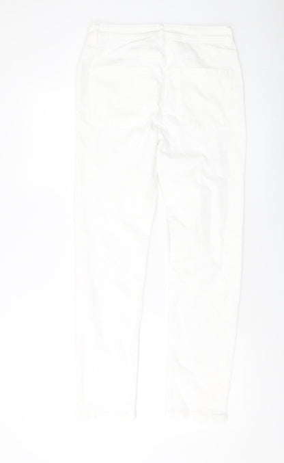 Womens UK Size 12 Marks and Spencer Slim Fit Skinny Ivory Jeans