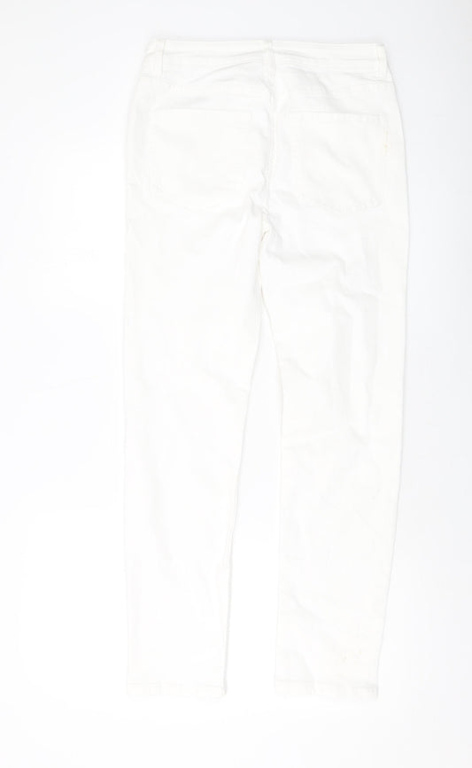 Womens UK Size 12 Marks and Spencer Slim Fit Skinny Ivory Jeans