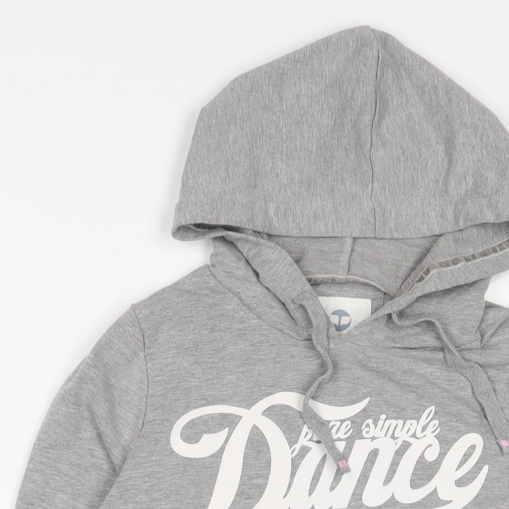 Pure Simple Girls Grey Polyester Pullover Hoodie Size 10 Years Pullover