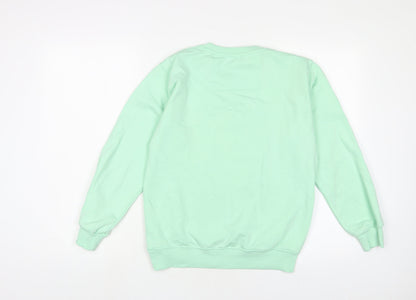 little White lies Womens Green Cotton Pullover Sweatshirt Size XS Pullover - Calm