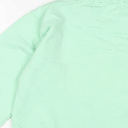 little White lies Womens Green Cotton Pullover Sweatshirt Size XS Pullover - Calm