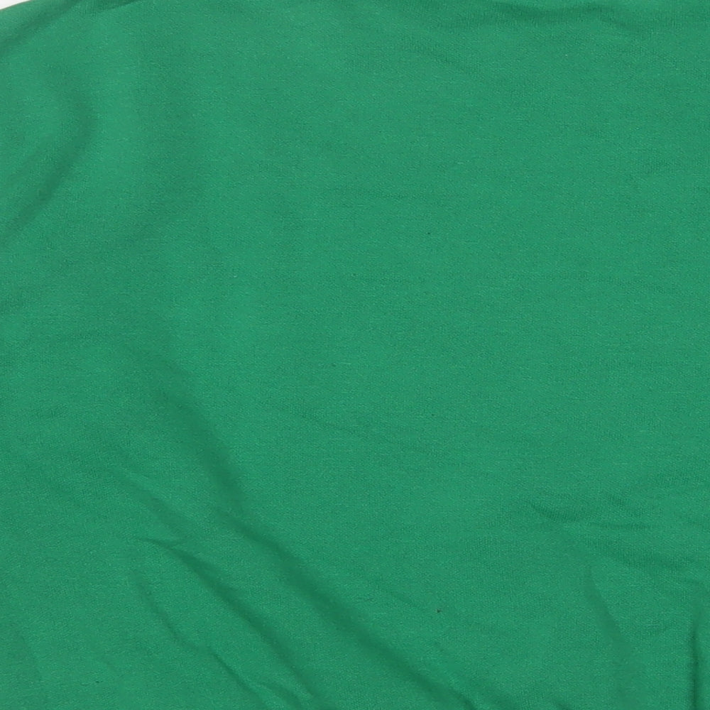 H&M Womens Green Cotton Pullover Sweatshirt Size M Pullover