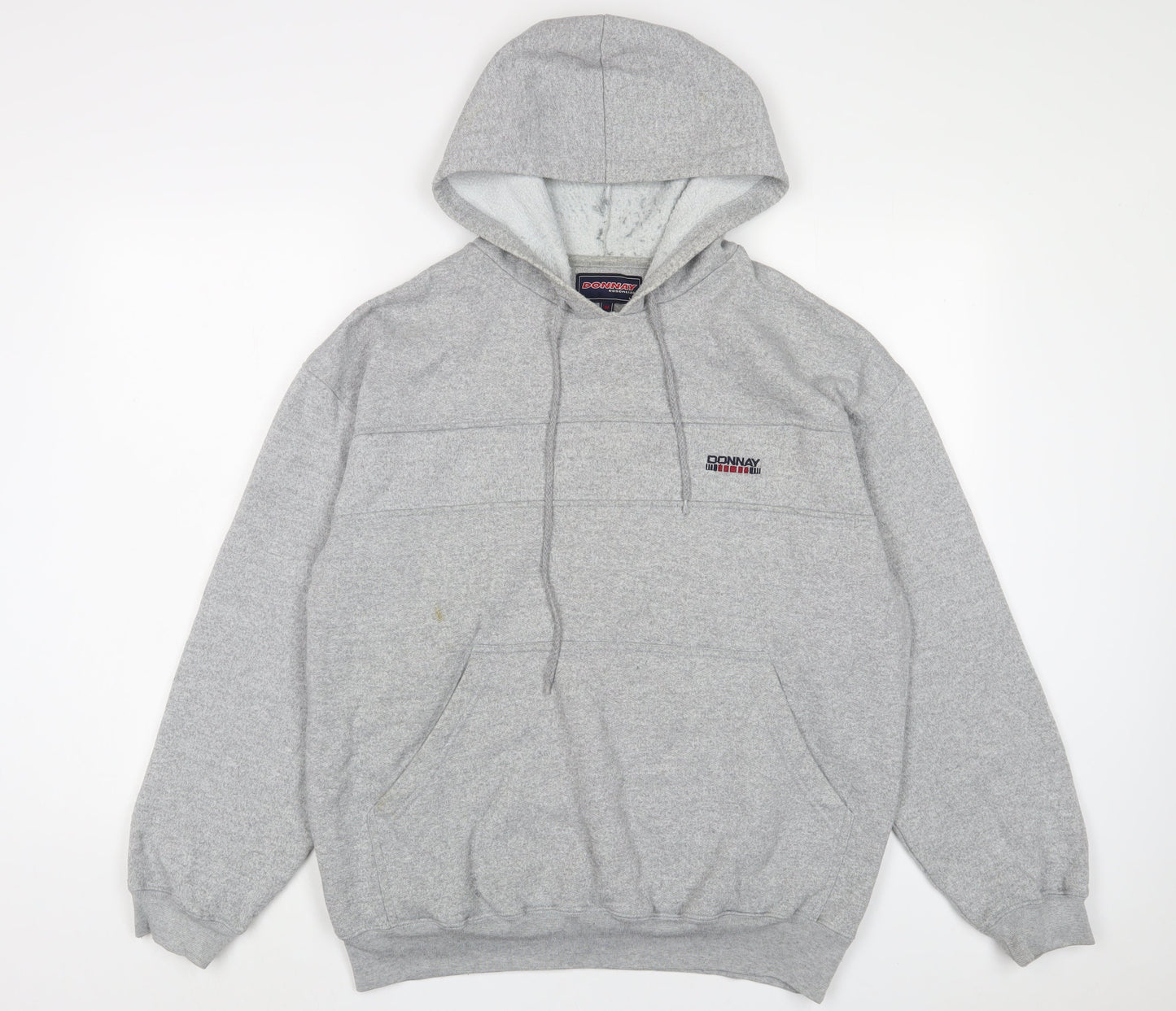 Mens UK Size M Donnay Grey Pullover Hoodie