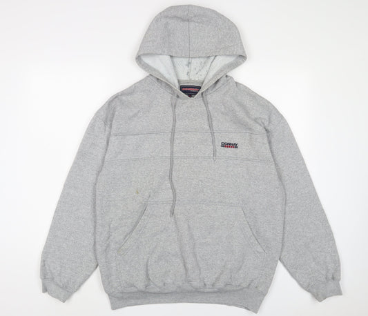 Mens UK Size M Donnay Grey Pullover Hoodie