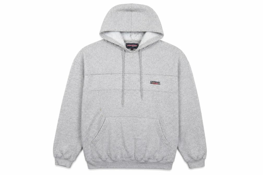Mens UK Size M Donnay Grey Pullover Hoodie